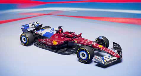 Scuderia Ferrari and HP Unveil CoDesigned Livery for Miami Grand Prix